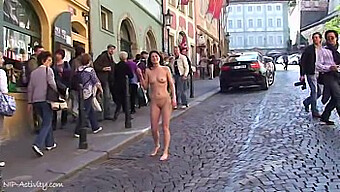 Exhibitionist Babes Go Nude In Public For Your Pleasure