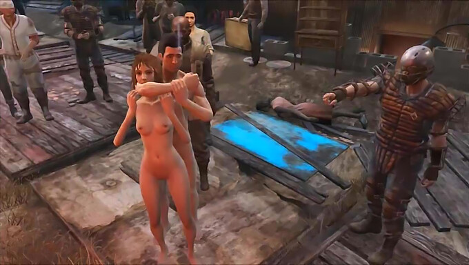 Il Sesso Di Gruppo Pubblico Di Diamond City Si Fa Intenso