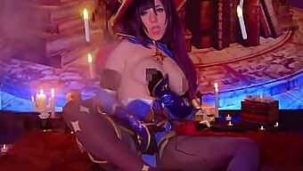 Cosplayer Mona Megistus' Seductive Performance For Rent Money