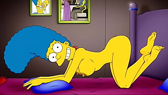 Marge, The Horny Housewife, Moans In Ecstasy As She Gets Filled With Hot Cum