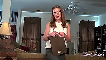 Isabella, A Mature Secretary With A Natural Body And Hairy Pussy, Joins Aunt Judy'S Office