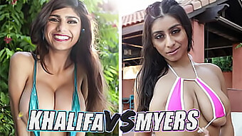 Mia Khalifa Och Violet Myers Går Head-To-Head I Omgång Två Av Den Ultimata Sexuella Showdown